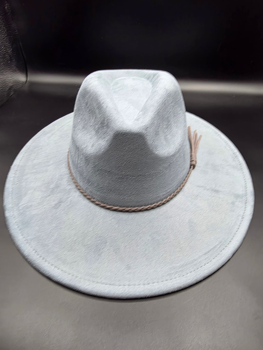 Gray felt hat 