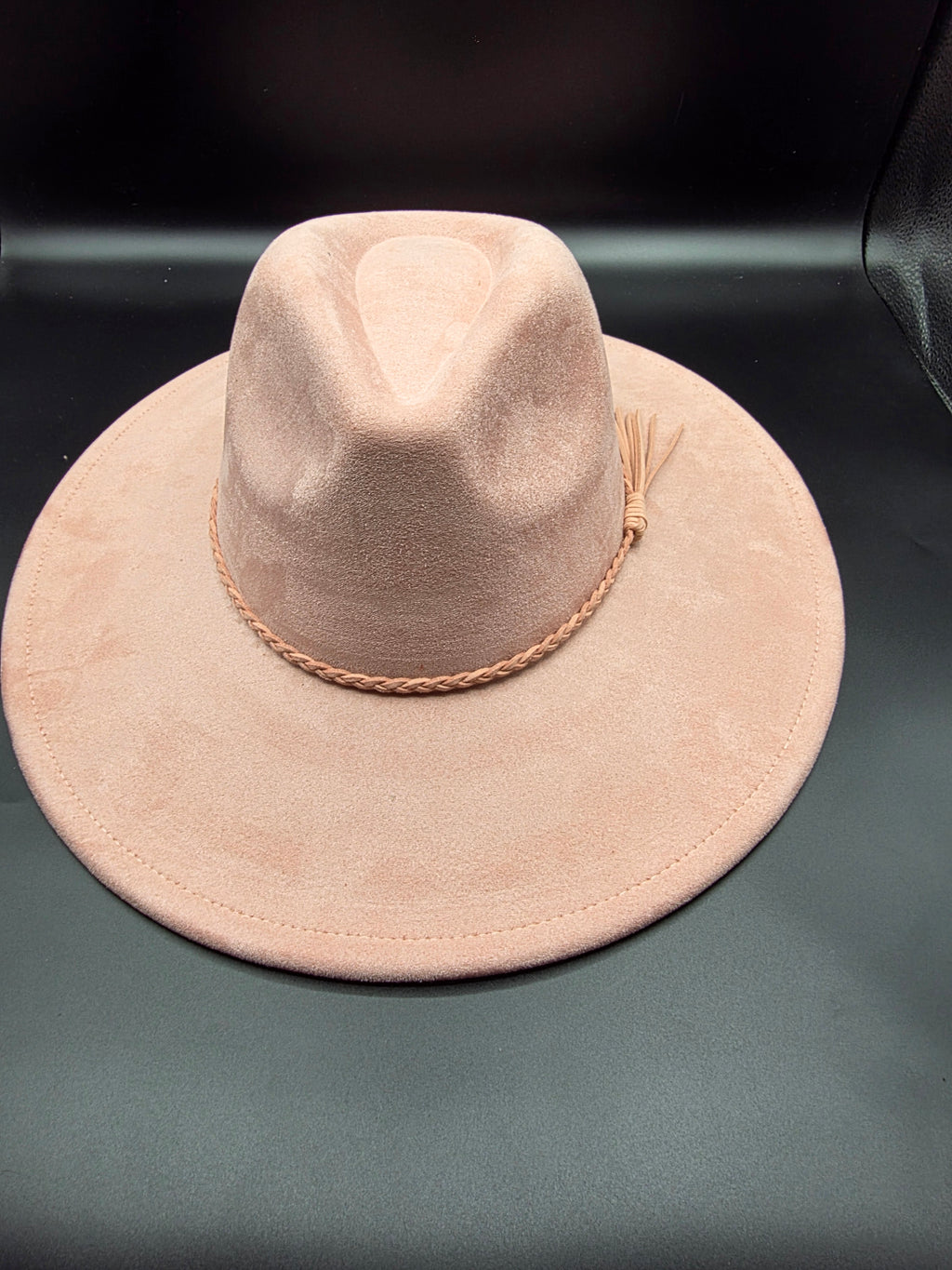 Peach wide brim