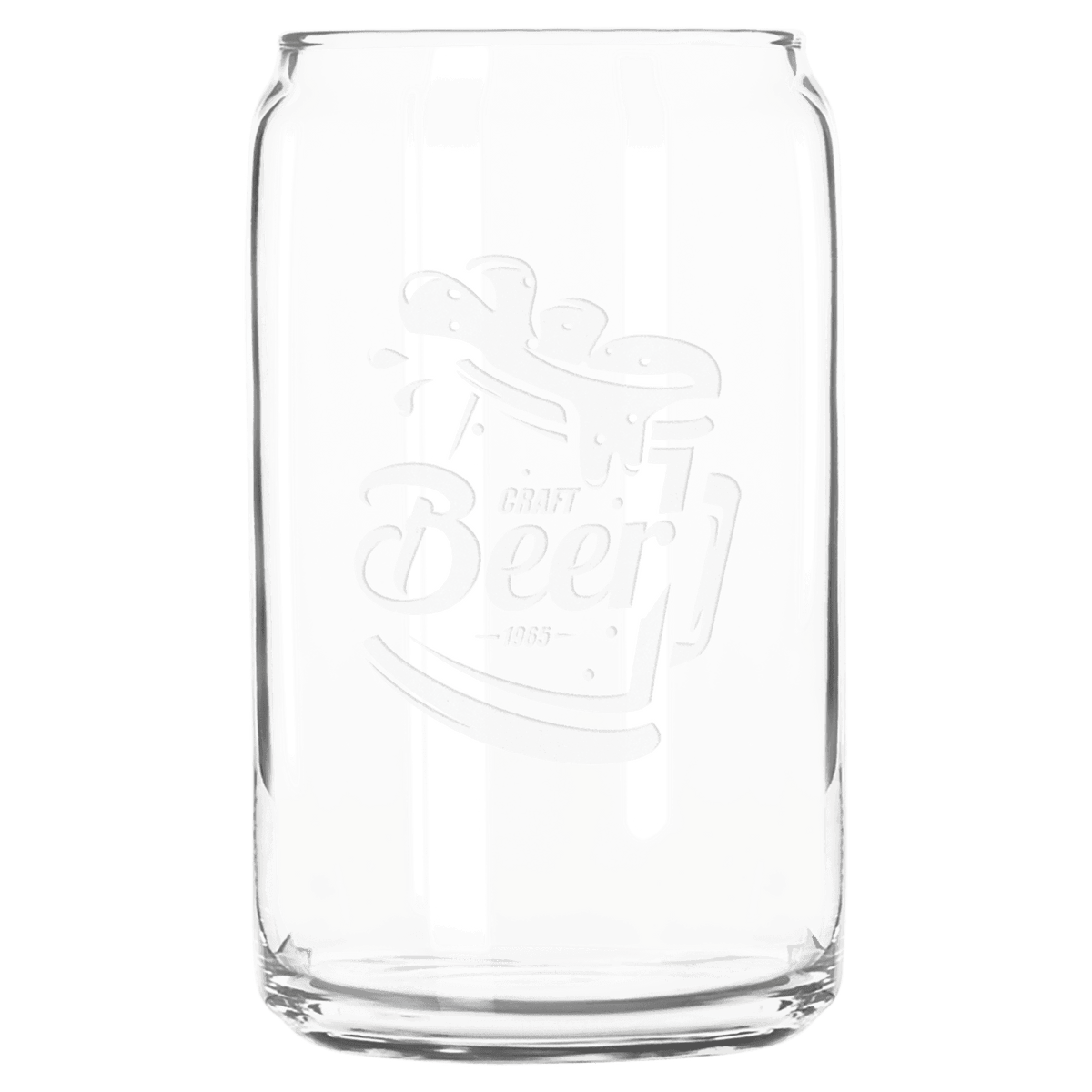 16 ounce Beer Can Glass
