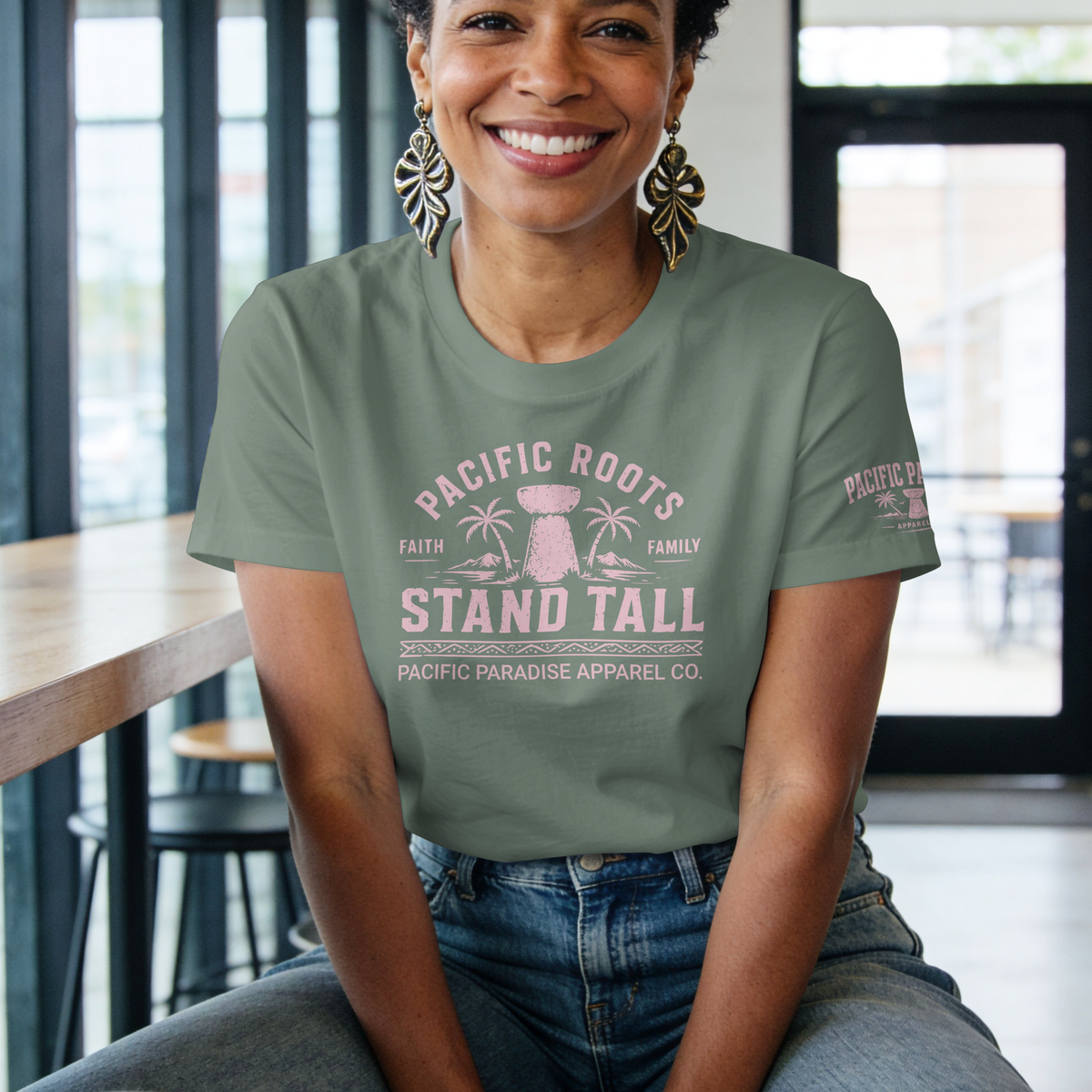 Pacific Roots – Stand Tall Women’s Tee