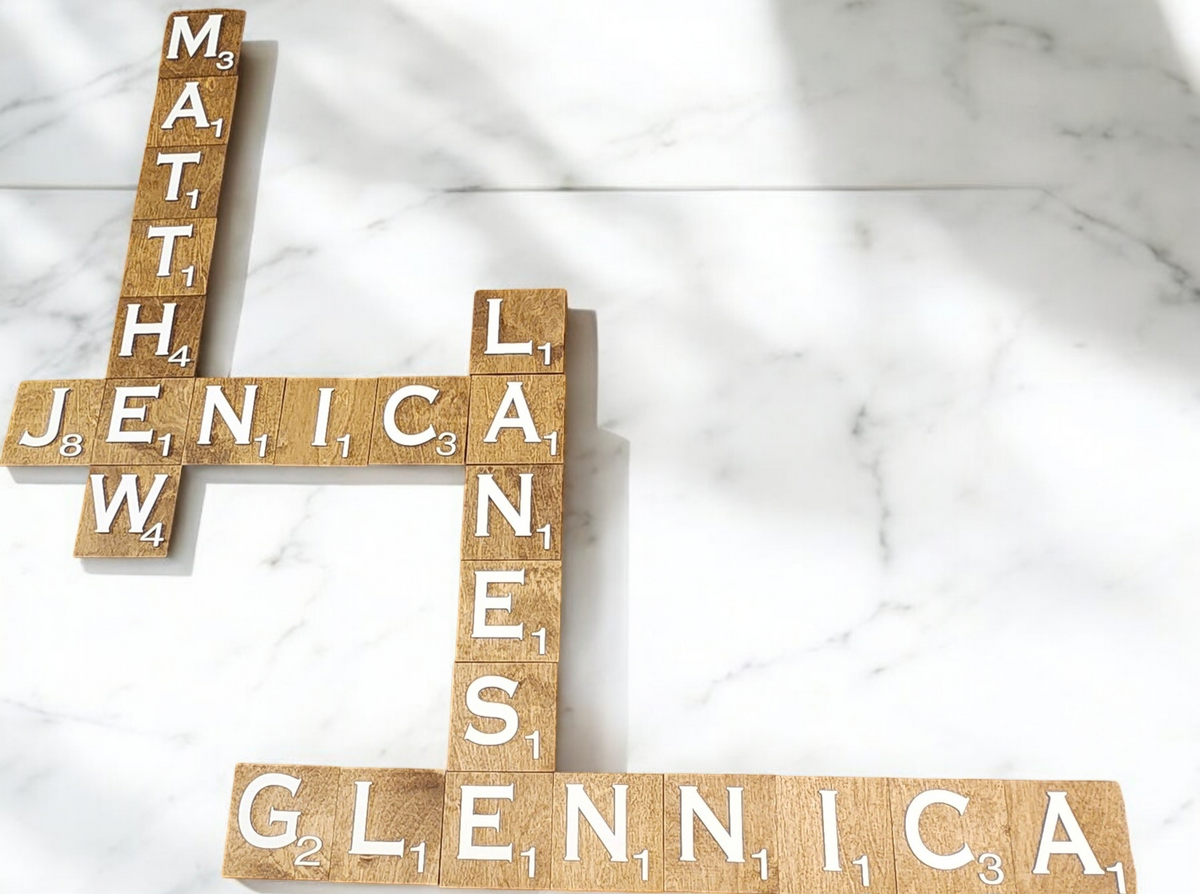 Wooden Scrabble Tile